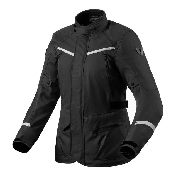 Giacche Moto Lunghe REV'IT Voltiac 3 H2O Ladies Black Silver