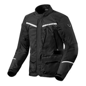 Giacche Moto Lunghe REV'IT Voltiac 3 H2O Black Silver Giacche Moto Lunghe REV'IT Voltiac 3 H2O Black Silver