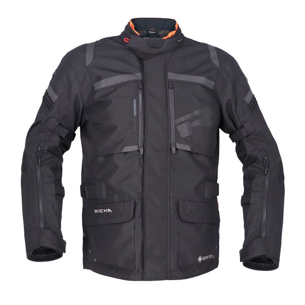 Giacche Moto Lunghe Richa Brutus Gore-Tex Black Giacche Moto Lunghe Richa Brutus Gore-Tex Black