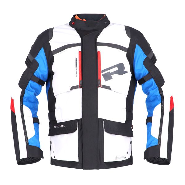 Giacche Moto Lunghe Richa Brutus Gore-Tex Grey Blue Red Giacche Moto Lunghe Richa Brutus Gore-Tex Grey Blue Red