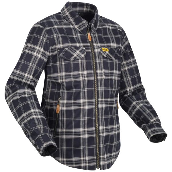 Giacche Moto Lunghe Segura Sovracamicia Traffic White Navy Giacche Moto Lunghe Segura Sovracamicia Traffic White Navy