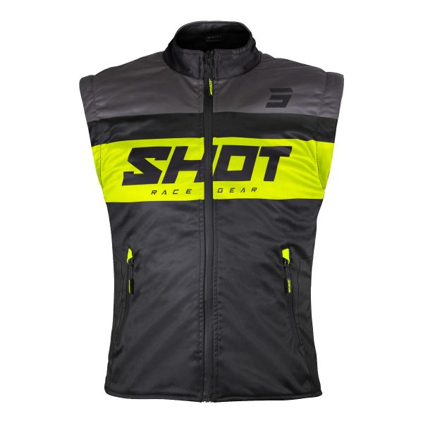 Giacche Moto Lunghe SHOT Scaldacorpo Lite nero giallo neon