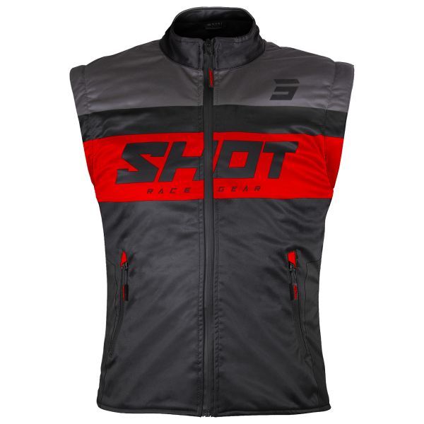 Giacche Moto Lunghe SHOT Scaldacorpo Lite Nero Rosso