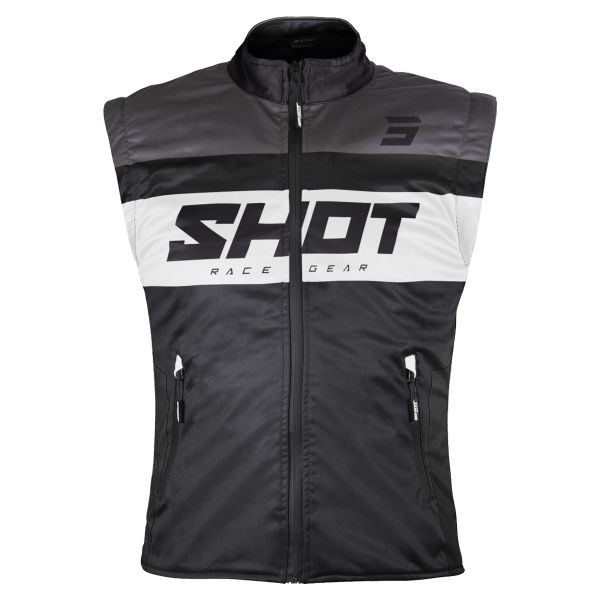 Giacche Moto Lunghe SHOT Scaldacorpo Lite Nero Bianco