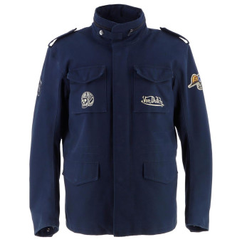 Giacche Moto Lunghe Von Dutch Section Tela Coton Blu