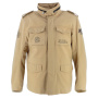 Giacche Moto Lunghe Von Dutch Section in tela di cotone color kaki