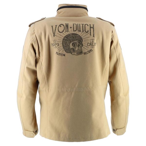 Von Dutch Section in tela di cotone color kaki