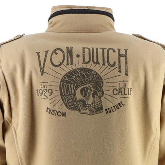 Von Dutch Section in tela di cotone color kaki