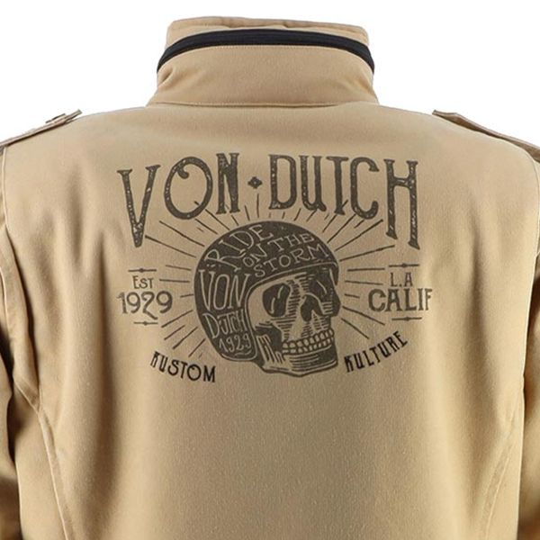 Von Dutch Section in tela di cotone color kaki