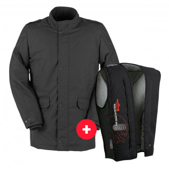 Giacche Moto Lunghe Furygan Vic Evo Black + Fury Air Bag System