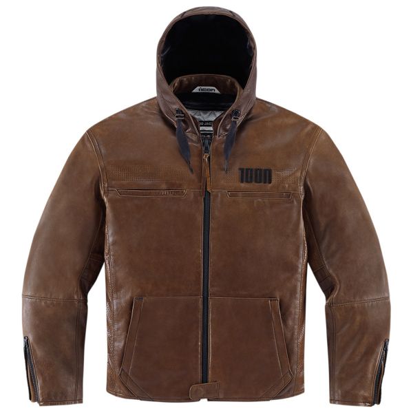 Giacche moto ICON 1000 Hood Brown