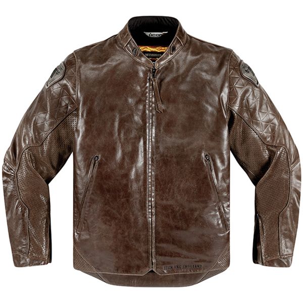 Giacche moto ICON 1000 Retrograde Brown
