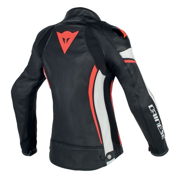 Dainese Assen Lady Black White Red Fluo