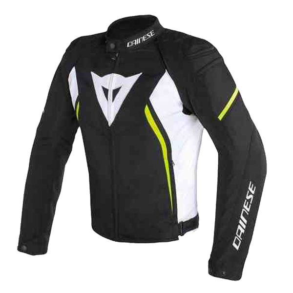 Giacche moto Dainese Avro 2 Black White Yellow Fluo
