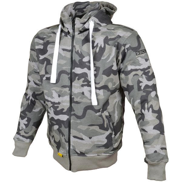 Giacche moto Booster Hoodie Kevlar Core Dark Camo