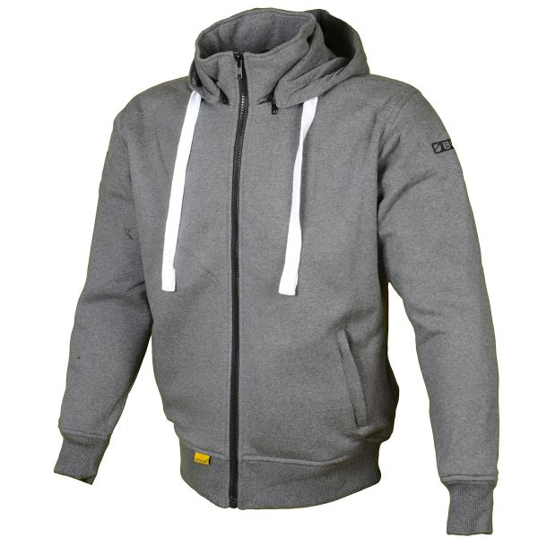 Giacche moto Booster Hoodie Kevlar Core Dark Grey