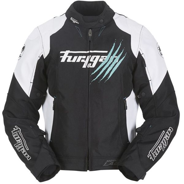 Giacche moto Furygan Genesis Claw Lady Bianco Turchese