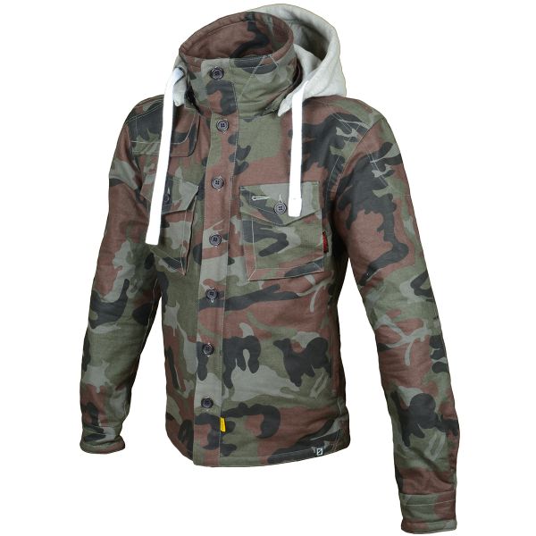 Giacche moto Booster Hoodie Kevlar Hunt Camo