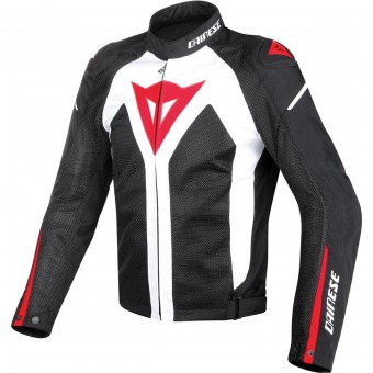 Giacche moto Dainese Hyper Flux D-Dry White Black Red