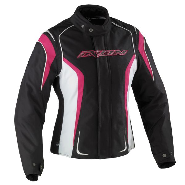 Giacche moto Ixon Kashima HP Nero Bianco Fushia