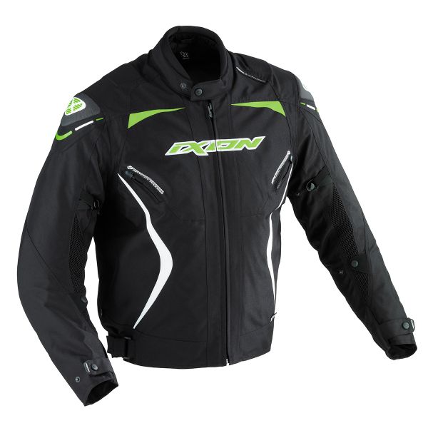 Giacche moto Ixon Oxygen HP Nero Bianco Verde