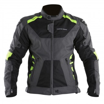 Giacche moto V'Quattro SP-21 Black Grey Yellow