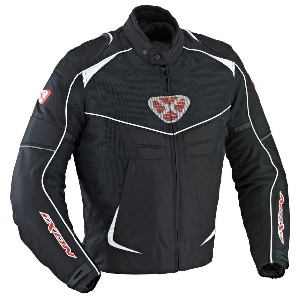 Giacche moto Ixon Sismic Sport Nero Bianco Rosso