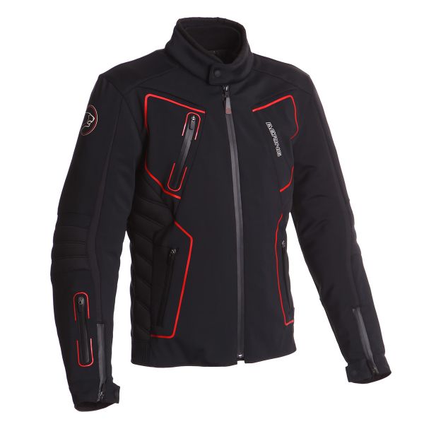 Giacche Moto Lunghe Bering Skan Black Red