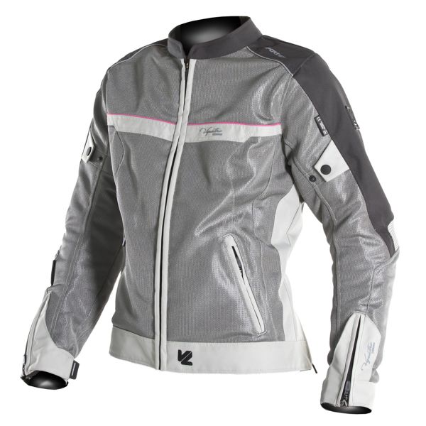 Giacche moto V'Quattro VE-21 Lady Cream Grey Pink