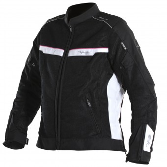 Giacche moto V'Quattro VE-51 Lady Black White Pink