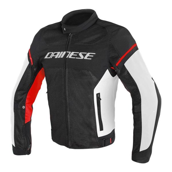 Giacche moto Dainese Air Frame D1 Black White Red Giacche moto Dainese Air Frame D1 Black White Red