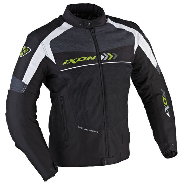 Giacche moto Ixon Alloy Nero Bianco Verde