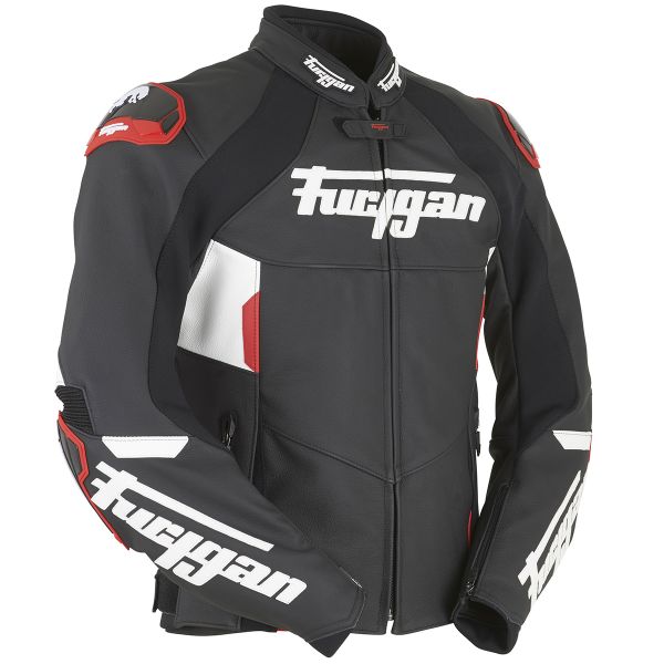 Giacche moto Furygan Cobra Black White Red