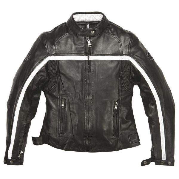 Giacche moto Helstons Daytona Woman Leather Rag Black Giacche moto Helstons Daytona Woman Leather Rag Black