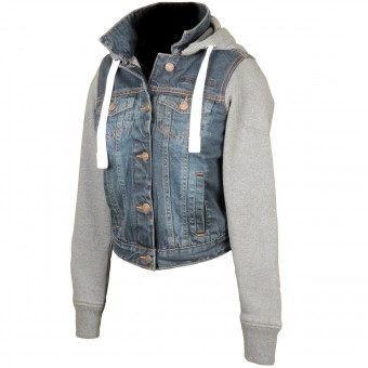 Giacche moto Booster Denim Hoodie Lady