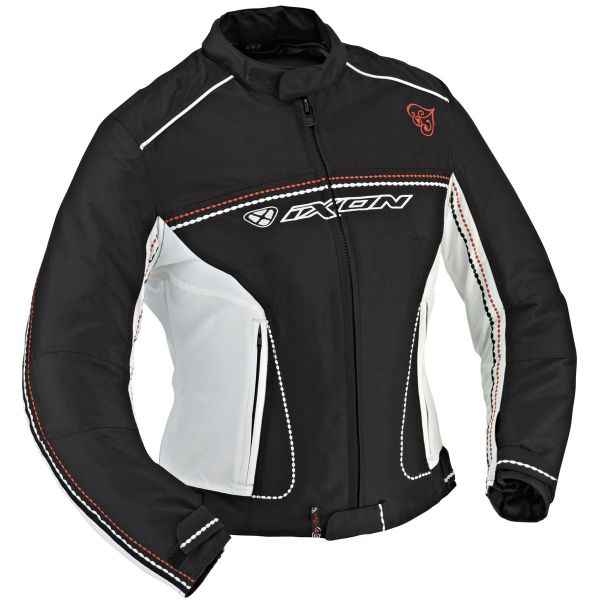 Giacche moto Ixon Diva Sport Noir Blanc