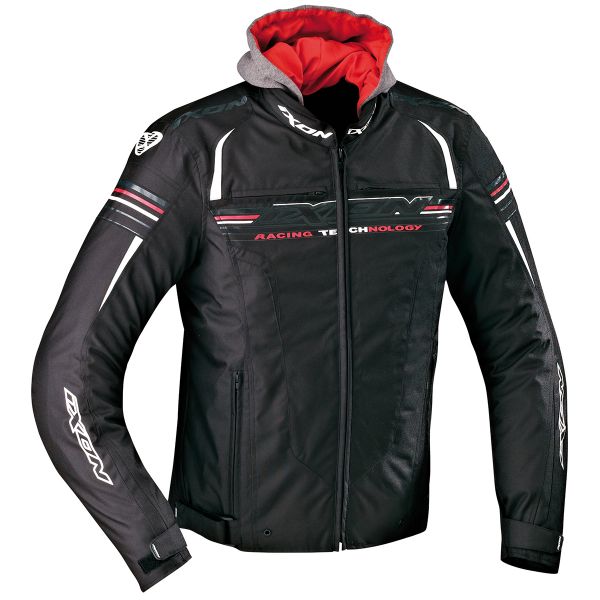 Giacche moto Ixon Dual Black White Red