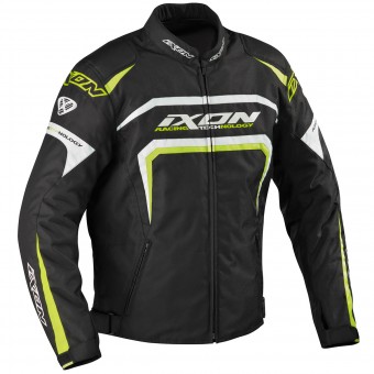 Giacche moto Ixon Eager Nero Bianco Giallo