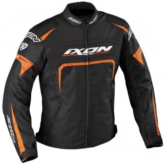 Giacche moto Ixon Eager Nero Bianco Arancione
