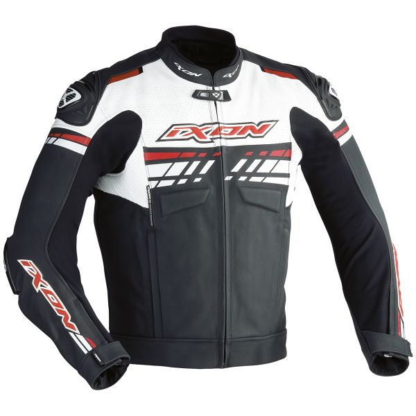 Giacche moto Ixon Exocet Noir Blanc Rouge