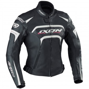 Giacche moto Ixon Fever Nero Bianco Fushia