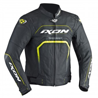 Giacche moto Ixon Fighter Black White Yellow