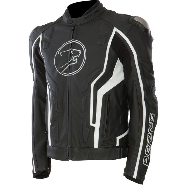 Giacche moto Bering Flash Nero Bianco