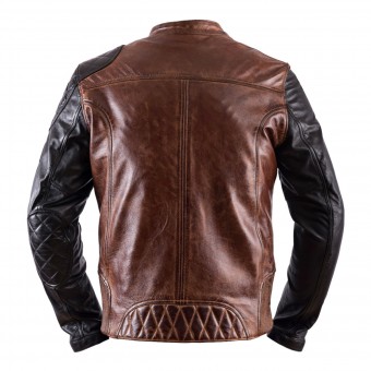 Helstons Fuel Dirt Track Leather Rag Camel Black