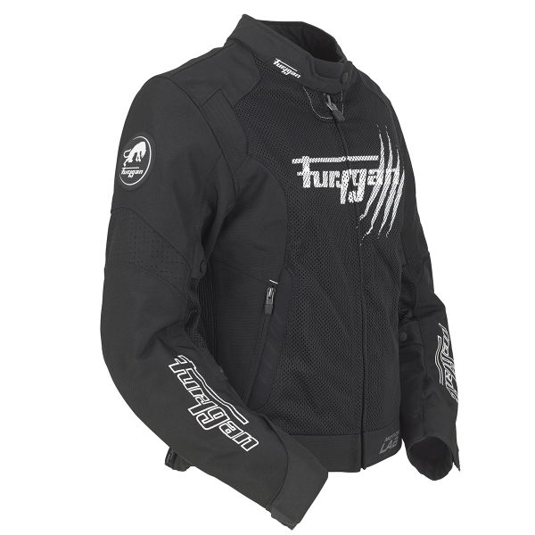 Furygan Genesis Claw Vented Lady Nero Bianco