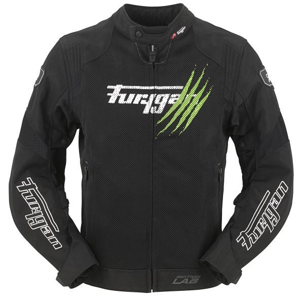 Giacche moto Furygan Genesis Claw Vented Nero Bianco Verde