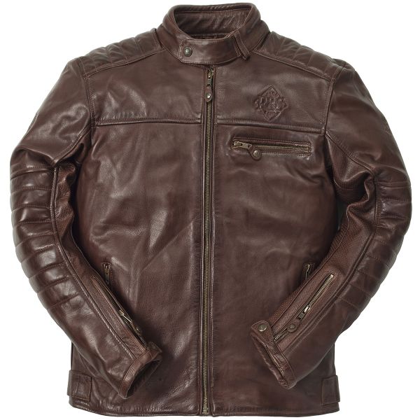 Giacche moto Ride & Sons Getaway Cow Skin Brown