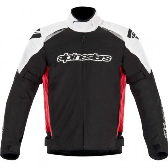 Giacche moto Alpinestars Gunner Waterproof Nero Rosso Bianco
