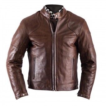 Giacche moto Helstons Heat Leather Antik Brown