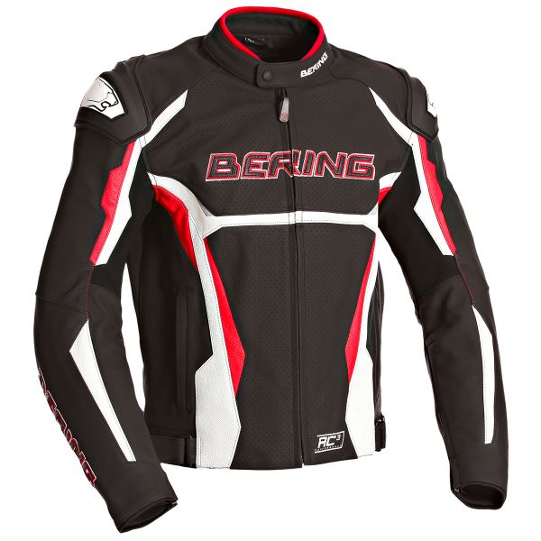 Giacche moto Bering Kingston Evo-R Black White Red
